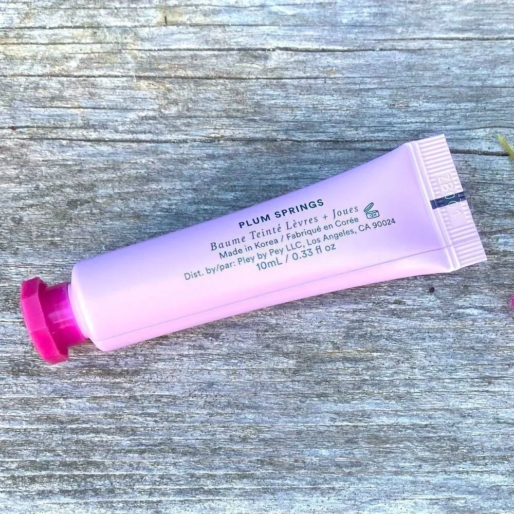 NIB New Pley Beauty Festival Flush Cheek + Lip Color Plum Springs 10ml Berry